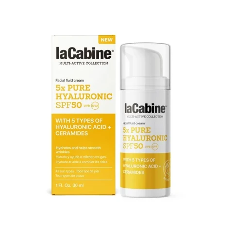 LACABINE CREMA FACIAL FLUIDA 5X PURE HYALURONIC SPF50